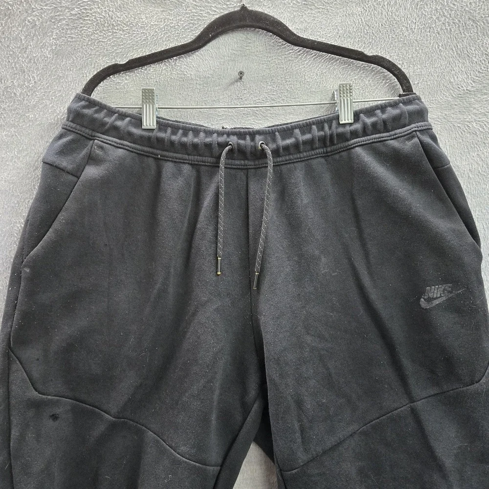 Nike Men Pants XL Black Tech Fleece CU4495-010 Jogger Logo 26